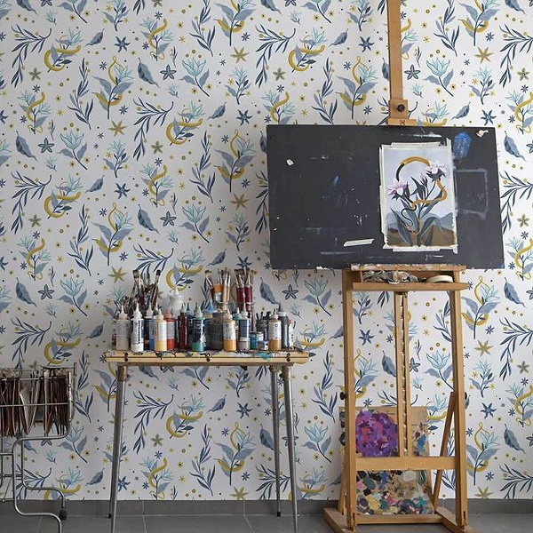 Mercedes Bellido - Serpientes Y Flores-Behang-Tapete-Coordonne-Selected Wallpapers