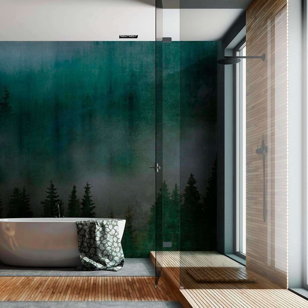 Mist | Fiber Glass-behang-Tapete-Inkiostro Bianco-Selected Wallpapers