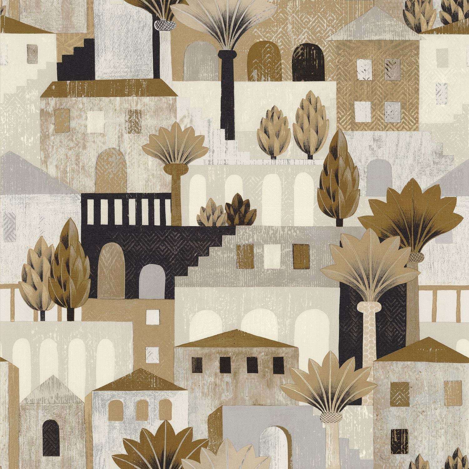 Monterosso-Behang-Tapete-Casamance-Sable/Mordore-Rol-75541732-Selected Wallpapers