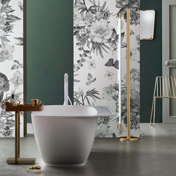 Narciso-behang-Tapete-Inkiostro Bianco-Selected Wallpapers