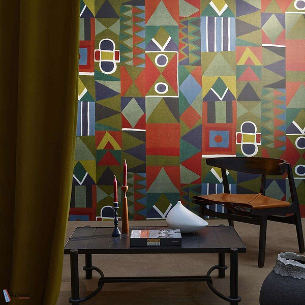 Ndebeles-behang-Tapete-Pierre Frey-Selected Wallpapers
