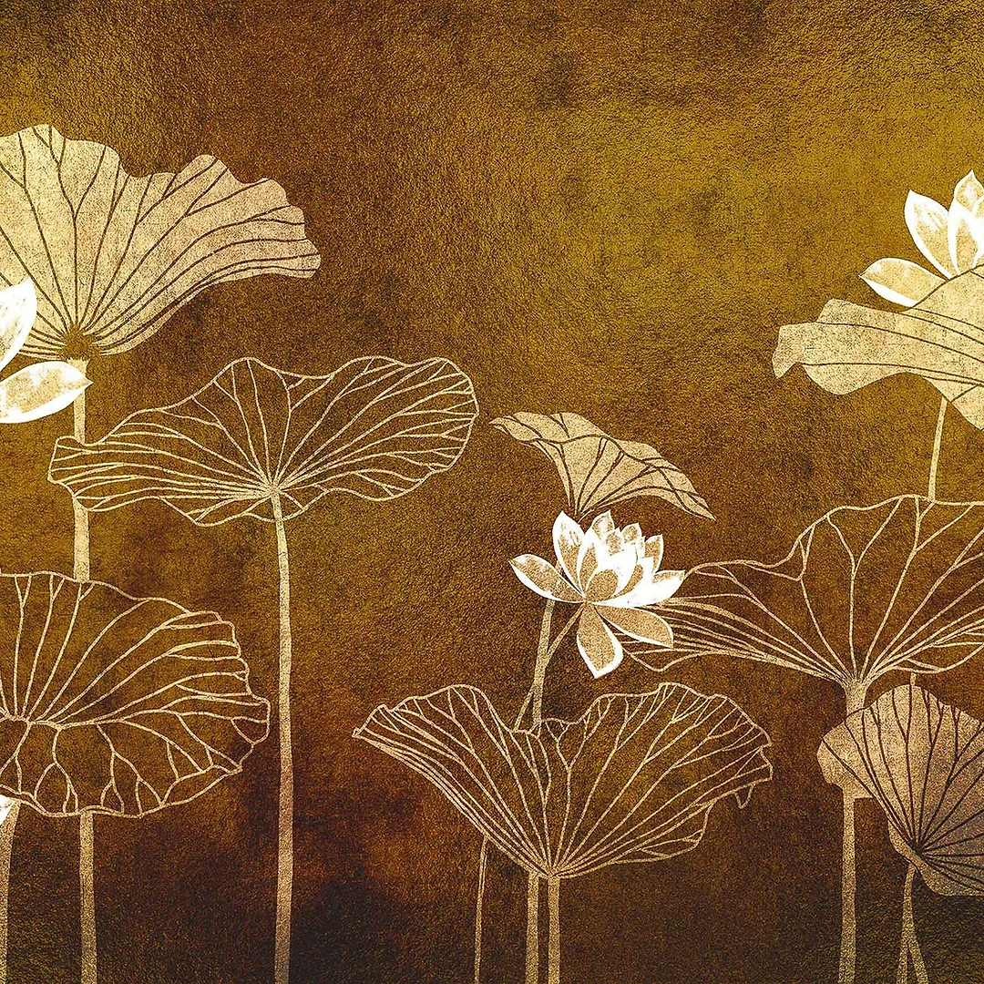 Nympha Metallics-Behang-Tapete-Coordonne-Gold-Metallics-9602000-Selected Wallpapers