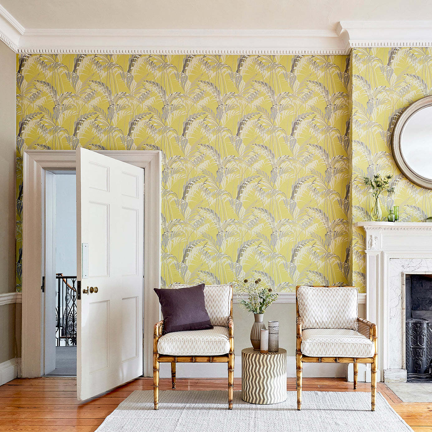 Palm House-behang-Tapete-Sanderson-Selected Wallpapers
