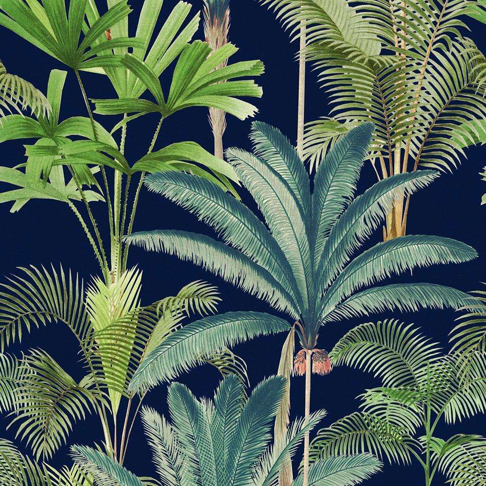 Palmeras-behang-Tapete-Mind the Gap-Antraciet-300 cm (standaard)-WP20362-Selected Wallpapers
