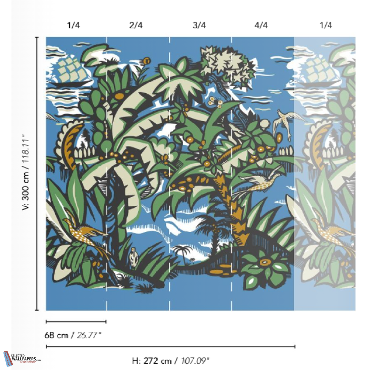 Pao Pao-behang-Tapete-Pierre Frey-Selected Wallpapers