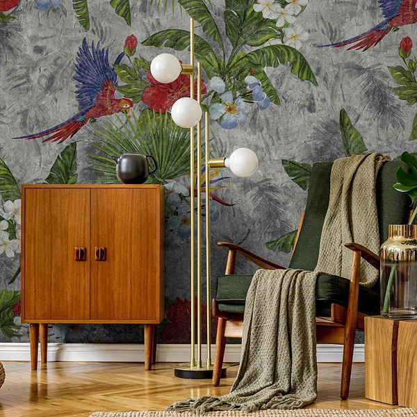 Parrot-Behang-Tapete-INSTABILELAB-Selected Wallpapers