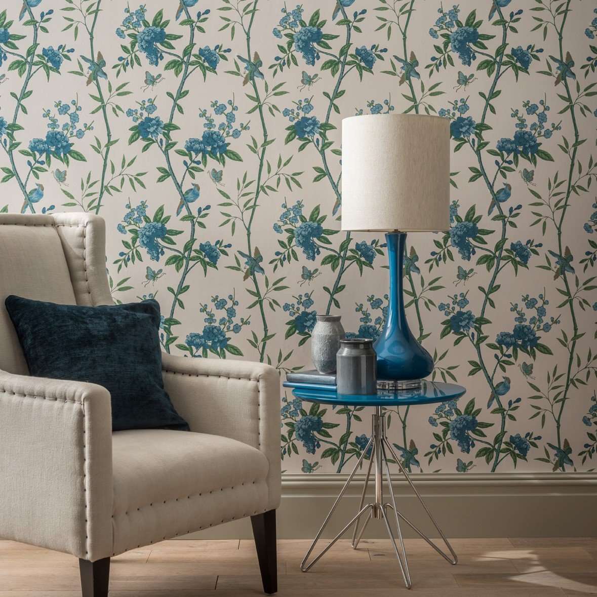 Peony & Blossom-behang-Tapete-GP&J Baker-Selected Wallpapers