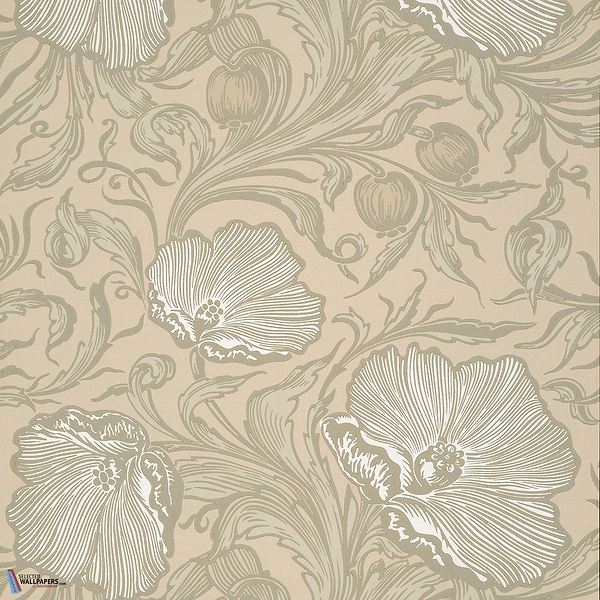 Poppy Trail-behang-Tapete-Little Greene-Portland Stone-Rol-0263PTPORTL-Selected Wallpapers