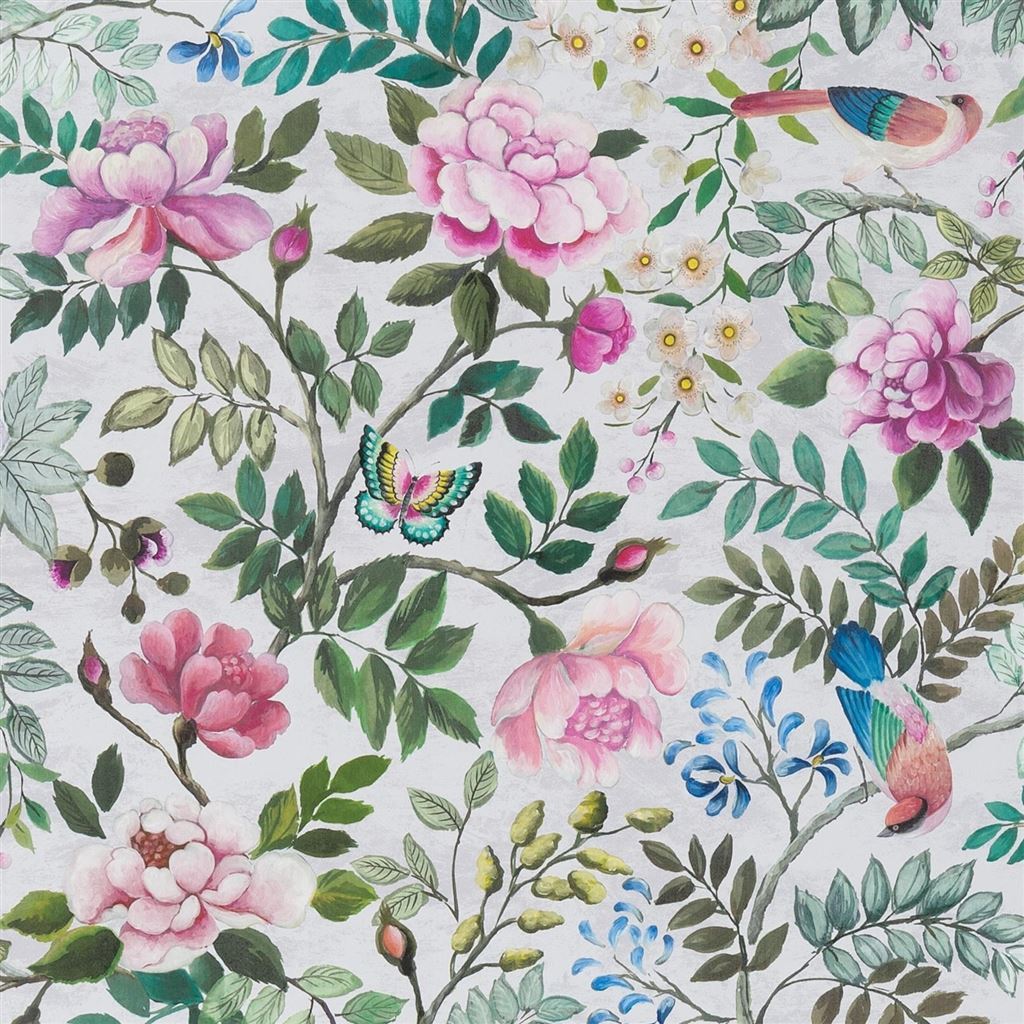 Porcelaine de Chine-Behang-Tapete-Designers Guild-Fuchsia-Rol-PDG1146/01-Selected Wallpapers