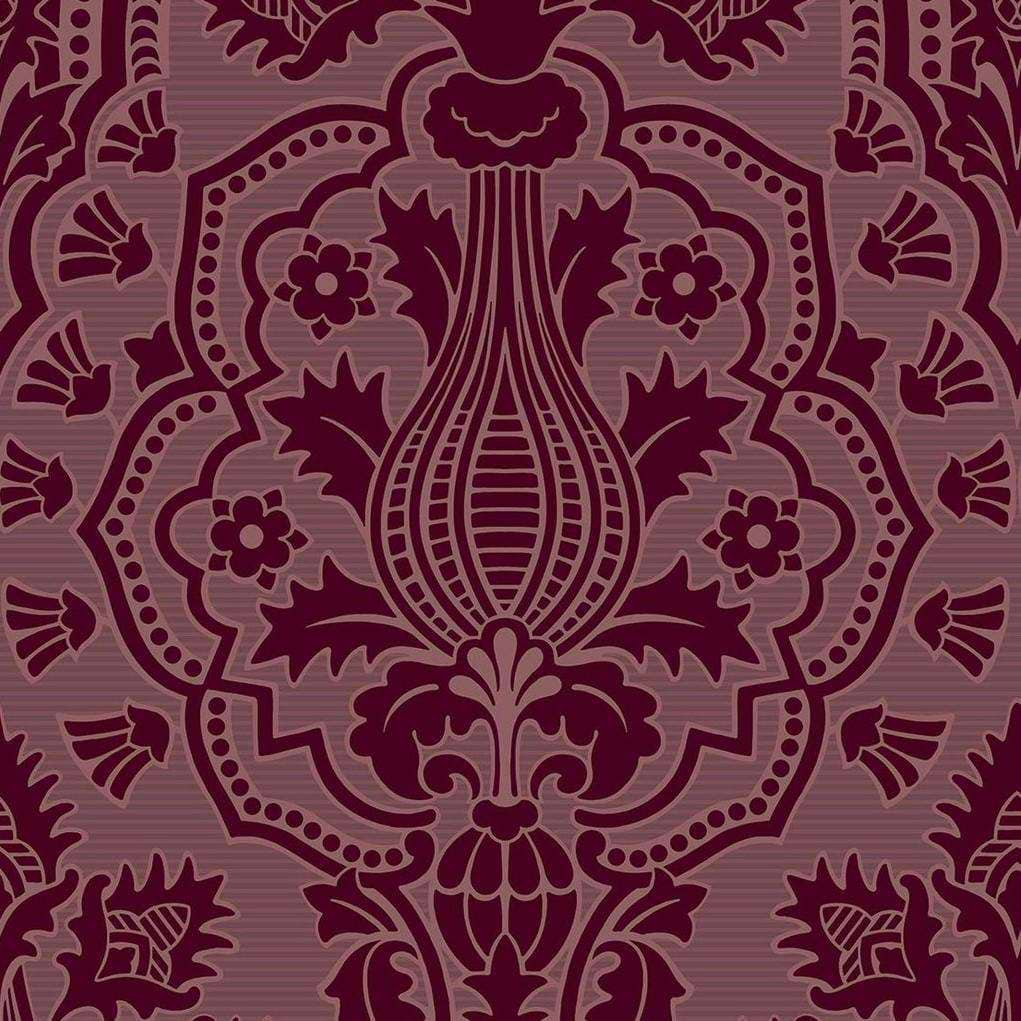 Pugin Palace Flock-behang-Tapete-Cole & Son-Claret-Rol-116/9034-Selected Wallpapers