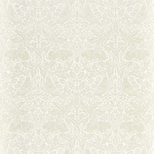 Pure Brer Rabbit-behang-Tapete-Morris & Co-White Clover-Rol-216534-Selected Wallpapers