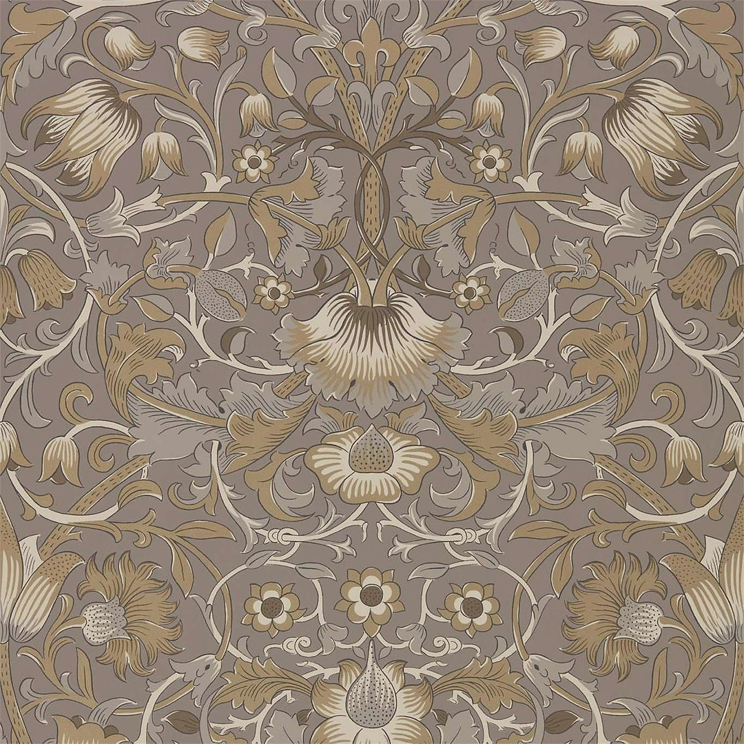 Pure Lodden-behang-Tapete-Morris & Co-Taupe/Gold-Rol-216028-Selected Wallpapers