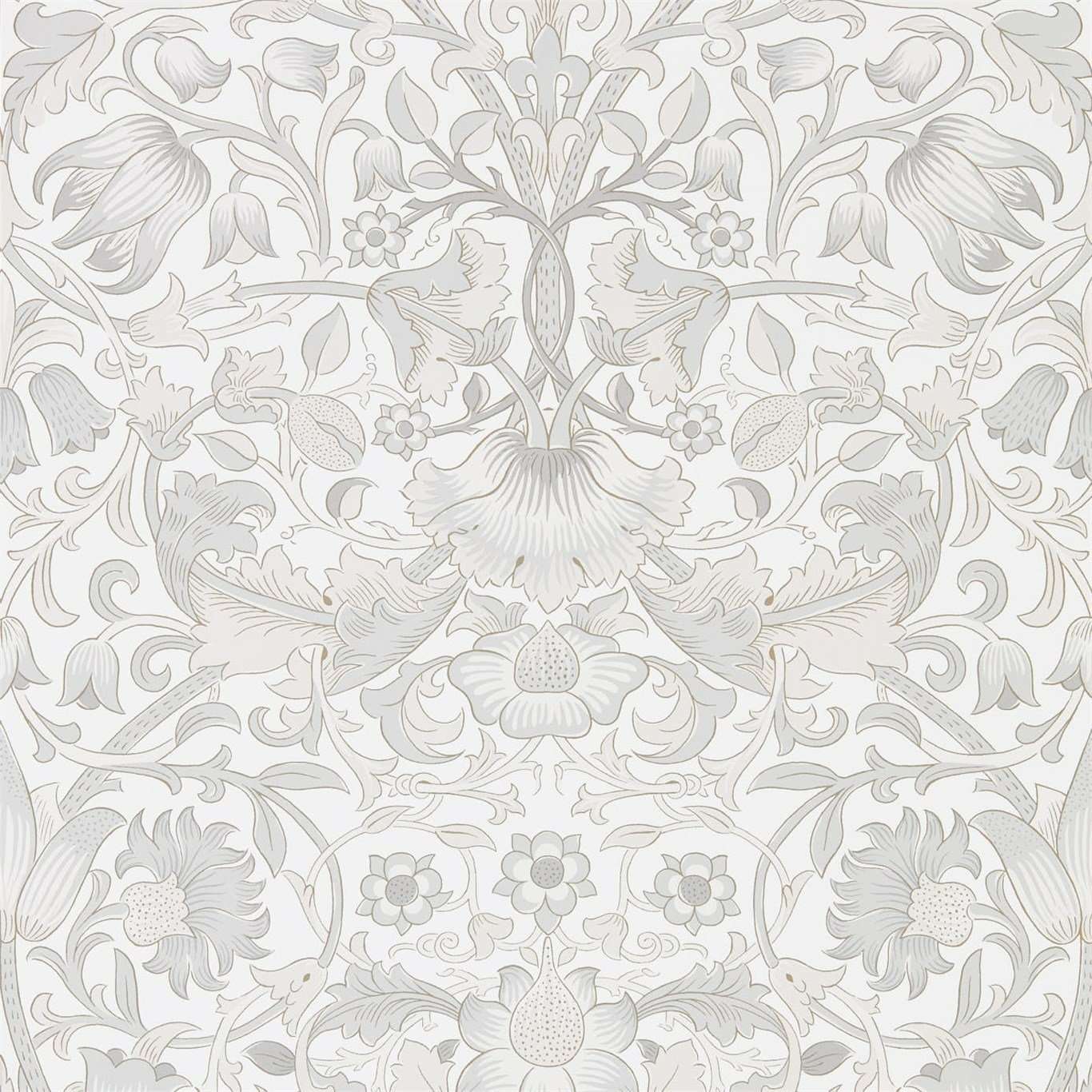 Pure Lodden-behang-Tapete-Morris & Co-Chalk/Eggschell-Rol-216030-Selected Wallpapers