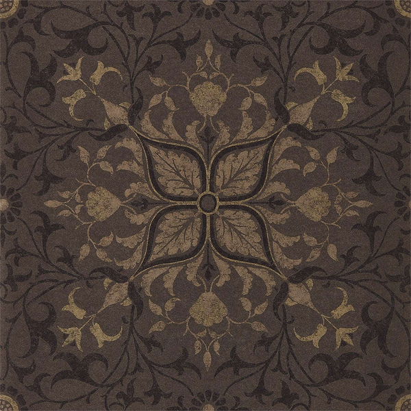 Pure Net Ceiling-behang-Tapete-Morris & Co-Charcoal/Gold-Rol-216036-Selected Wallpapers
