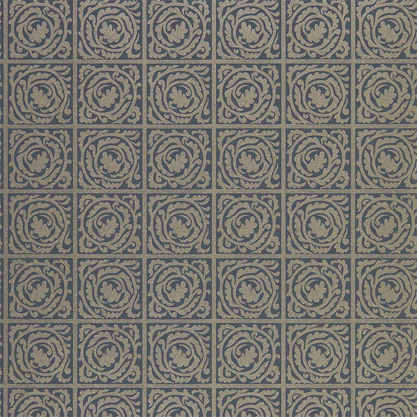 Pure Scroll-behang-Tapete-Morris & Co-Black Ink-Rol-216547-Selected Wallpapers