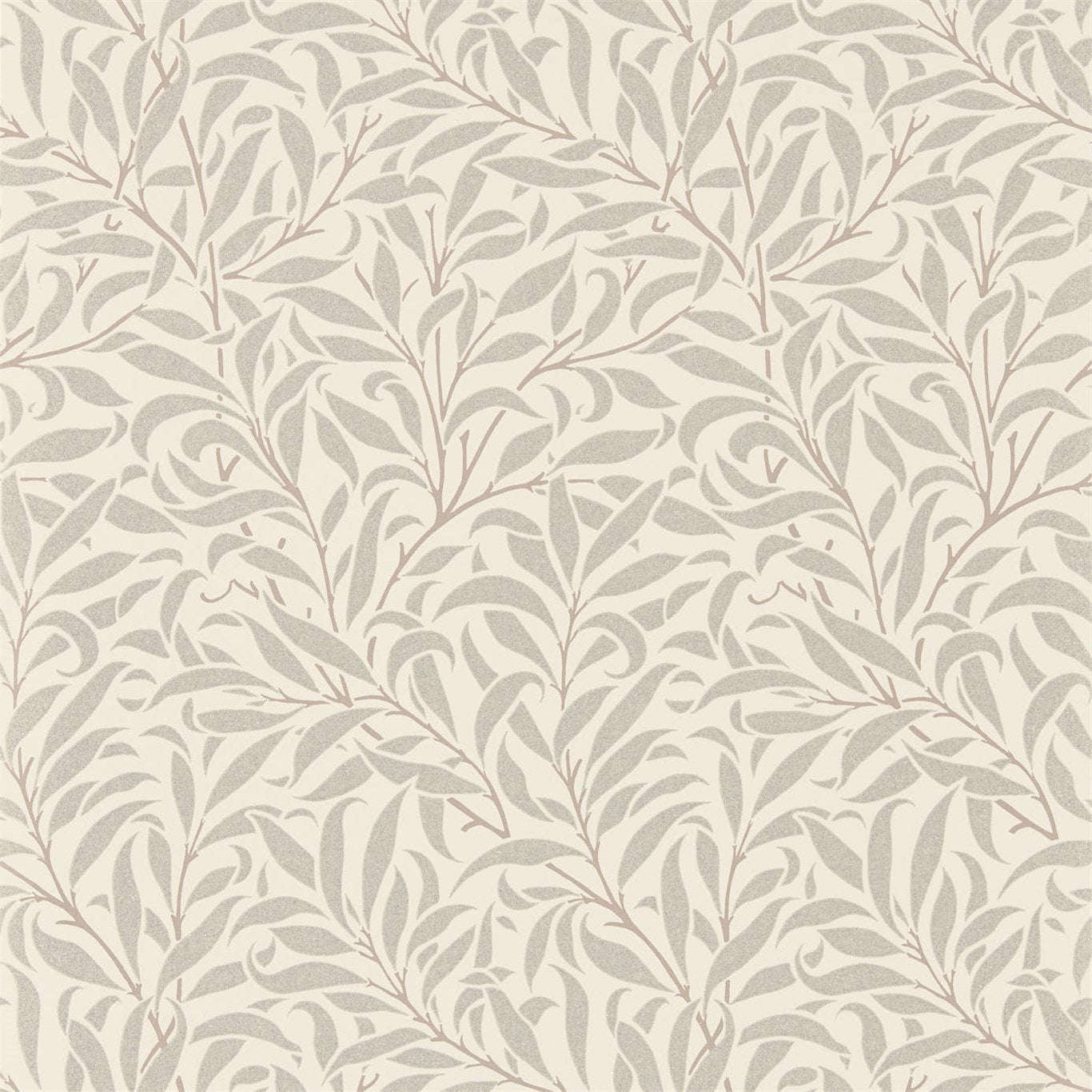 Pure Willow Bough-behang-Tapete-Morris & Co-Ecru/Silver-Rol-216023-Selected Wallpapers