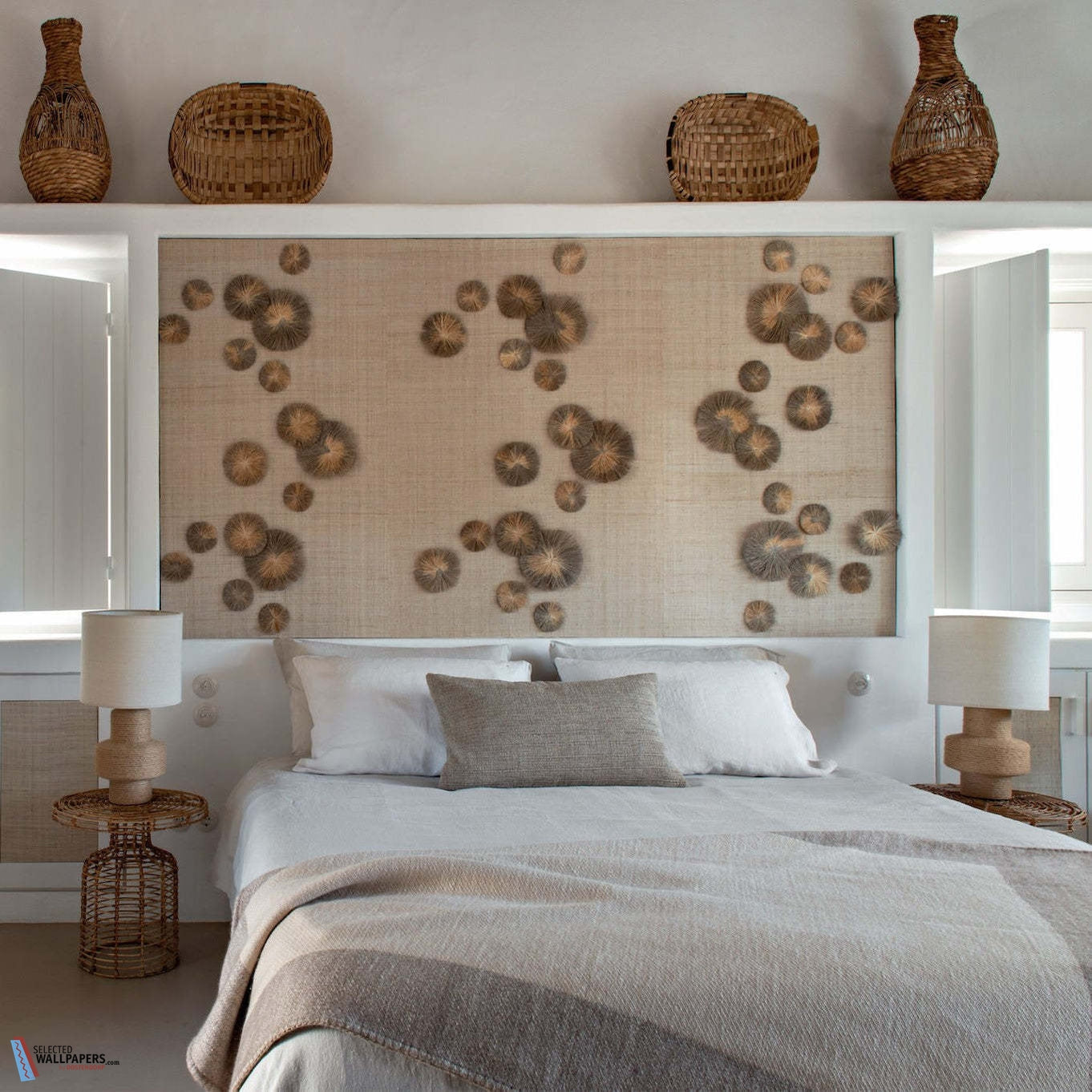 Raffia Lotus-Behang-Tapete-CMO Paris-Selected Wallpapers