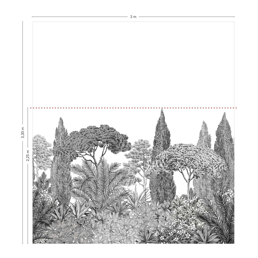 Riviera Grisaille-behang-Tapete-Isidore Leroy-Selected Wallpapers