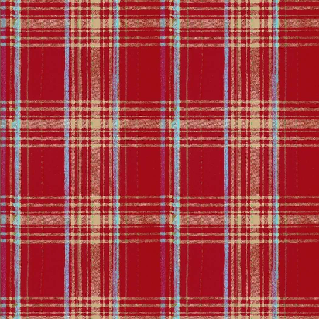 Seaport Plaid-behang-Tapete-Mind the Gap-Red-Rol-WP30066-Selected Wallpapers