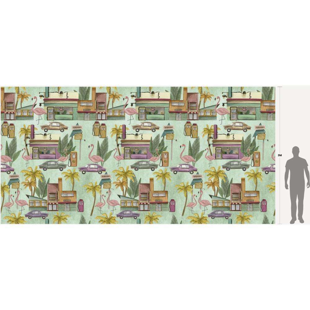 South Beach-behang-Tapete-Inkiostro Bianco-Selected Wallpapers