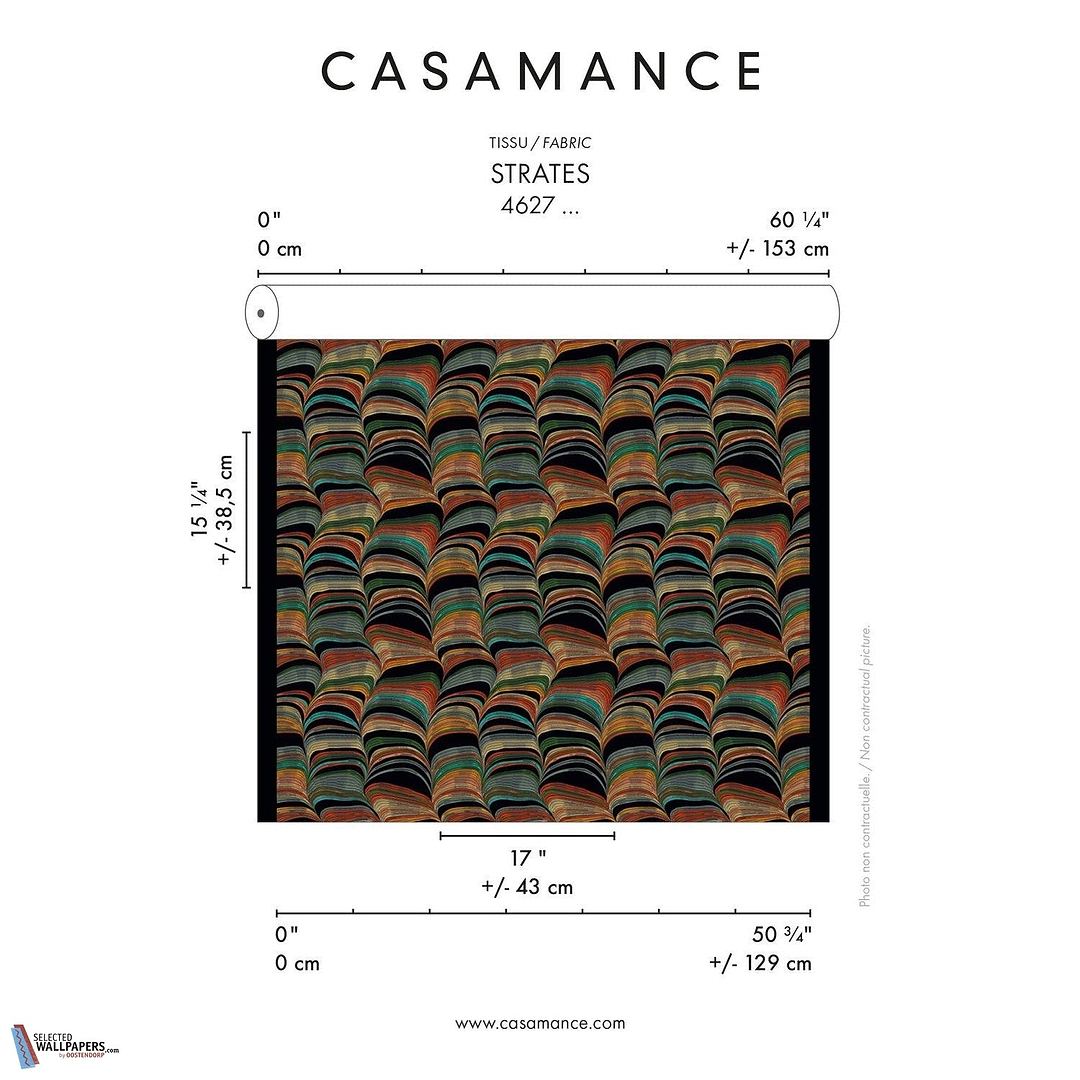 Strates stof-Fabric-Tapete-Casamance-Selected Wallpapers