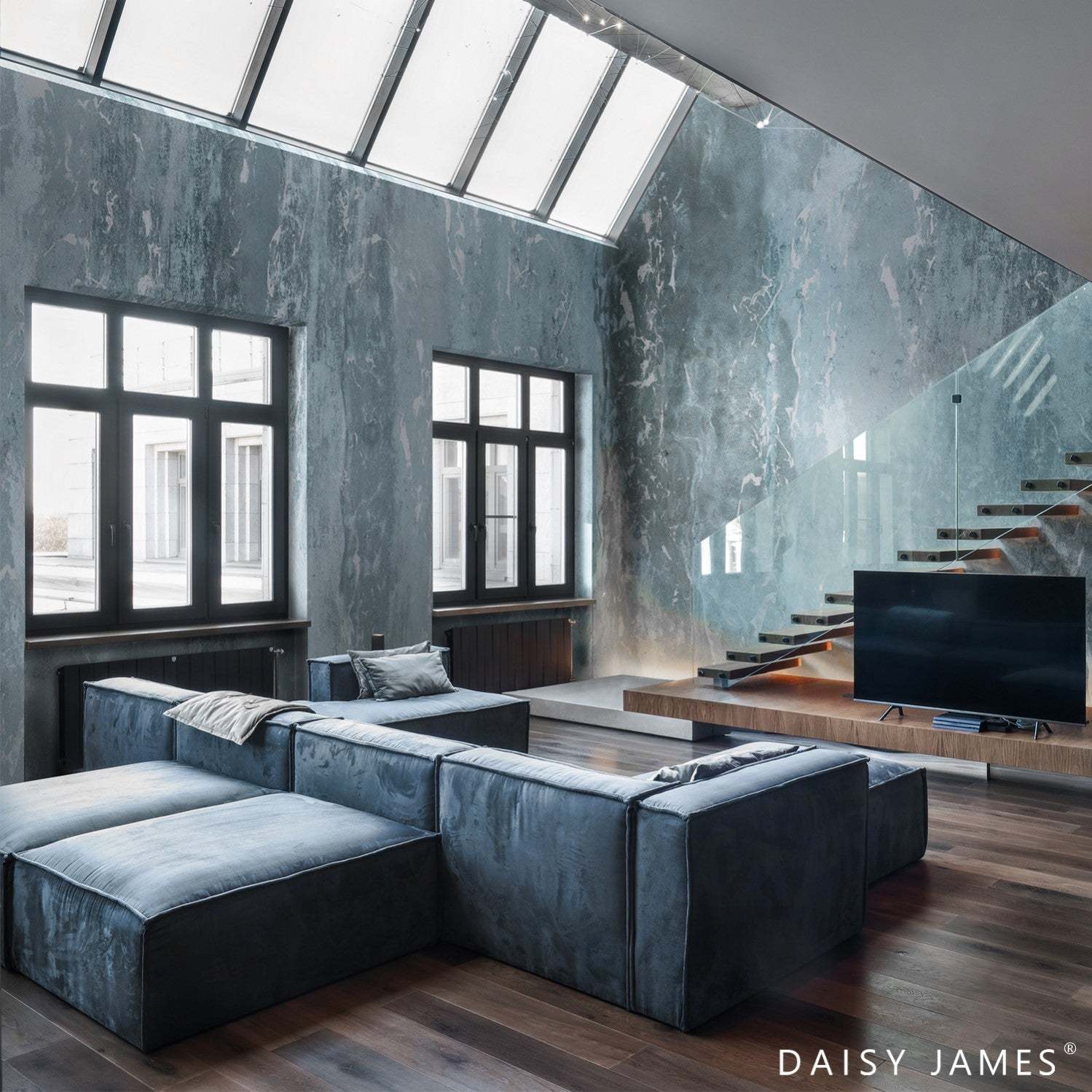 The Bluestone behang-behang-Daisy James-Selected Wallpapers &amp; Interiors