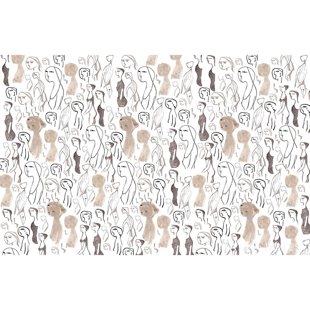 The Glyph behang-behang-Daisy James-Selected Wallpapers &amp; Interiors