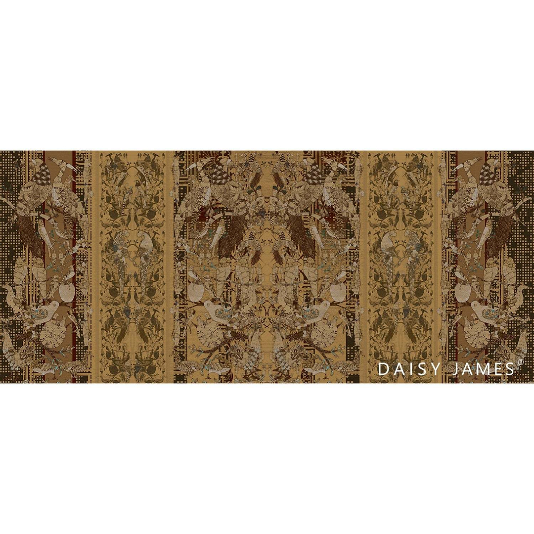 The Herald Ocher behang-behang-Daisy James-Selected Wallpapers &amp; Interiors