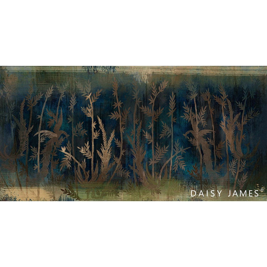 The Loom Blue behang-Behang-Daisy James-Selected Wallpapers &amp; Interiors