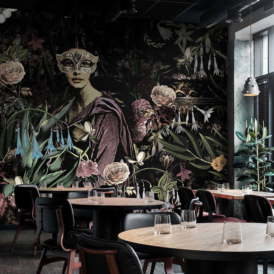 The Mask behang-behang-Daisy James-Selected Wallpapers &amp; Interiors