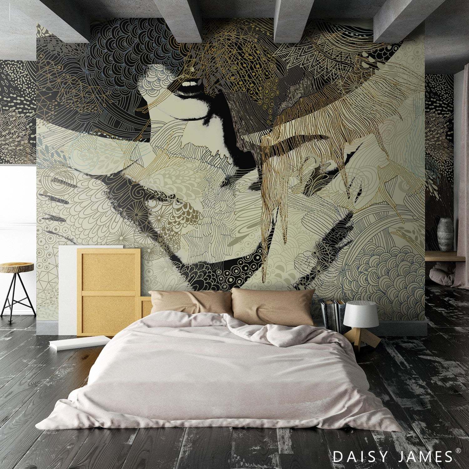 The Tribe Collection No1 behang-behang-Daisy James-Selected Wallpapers &amp; Interiors