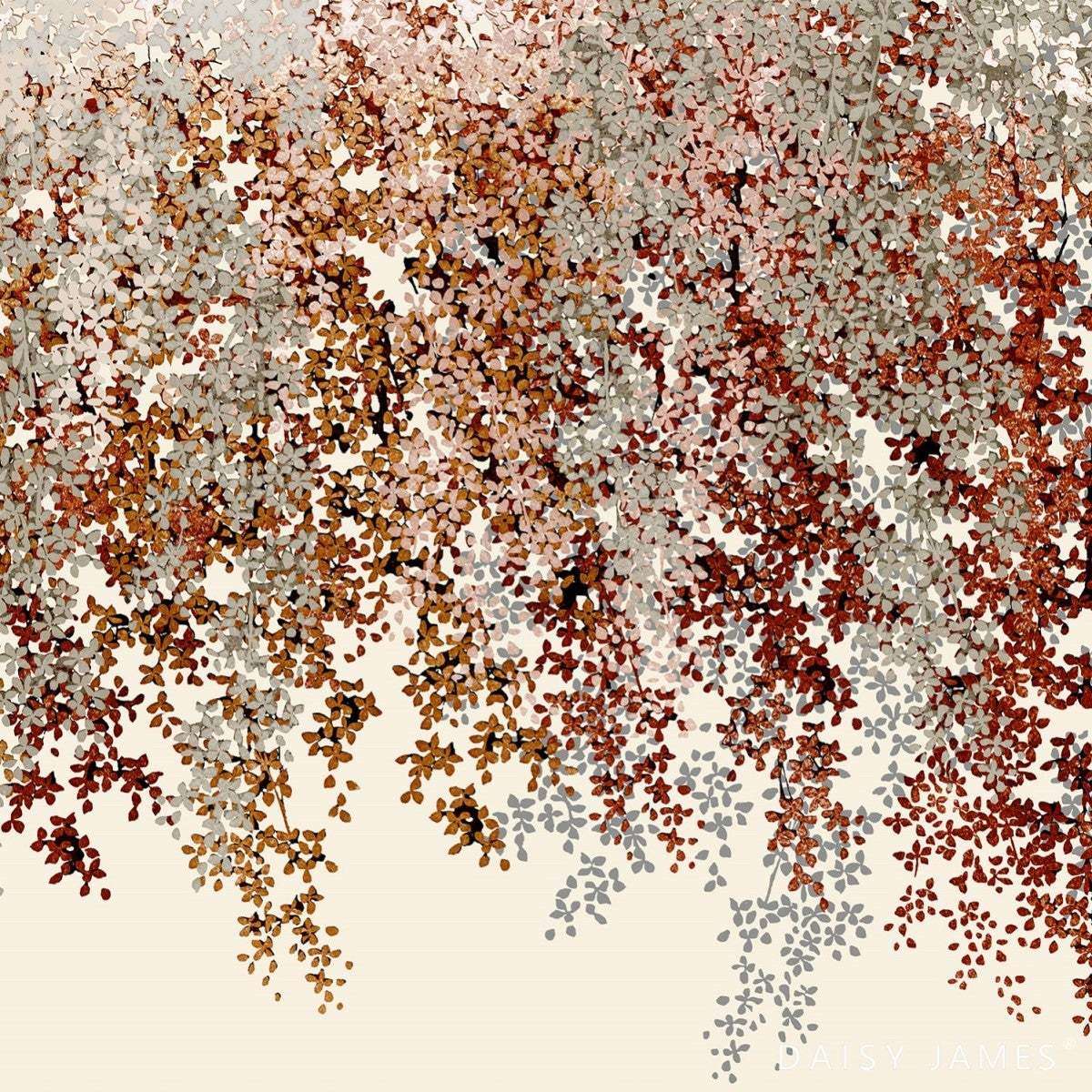 The White Mountain behang-behang-Daisy James-White-Vinyl-M2-Selected Wallpapers &amp; Interiors