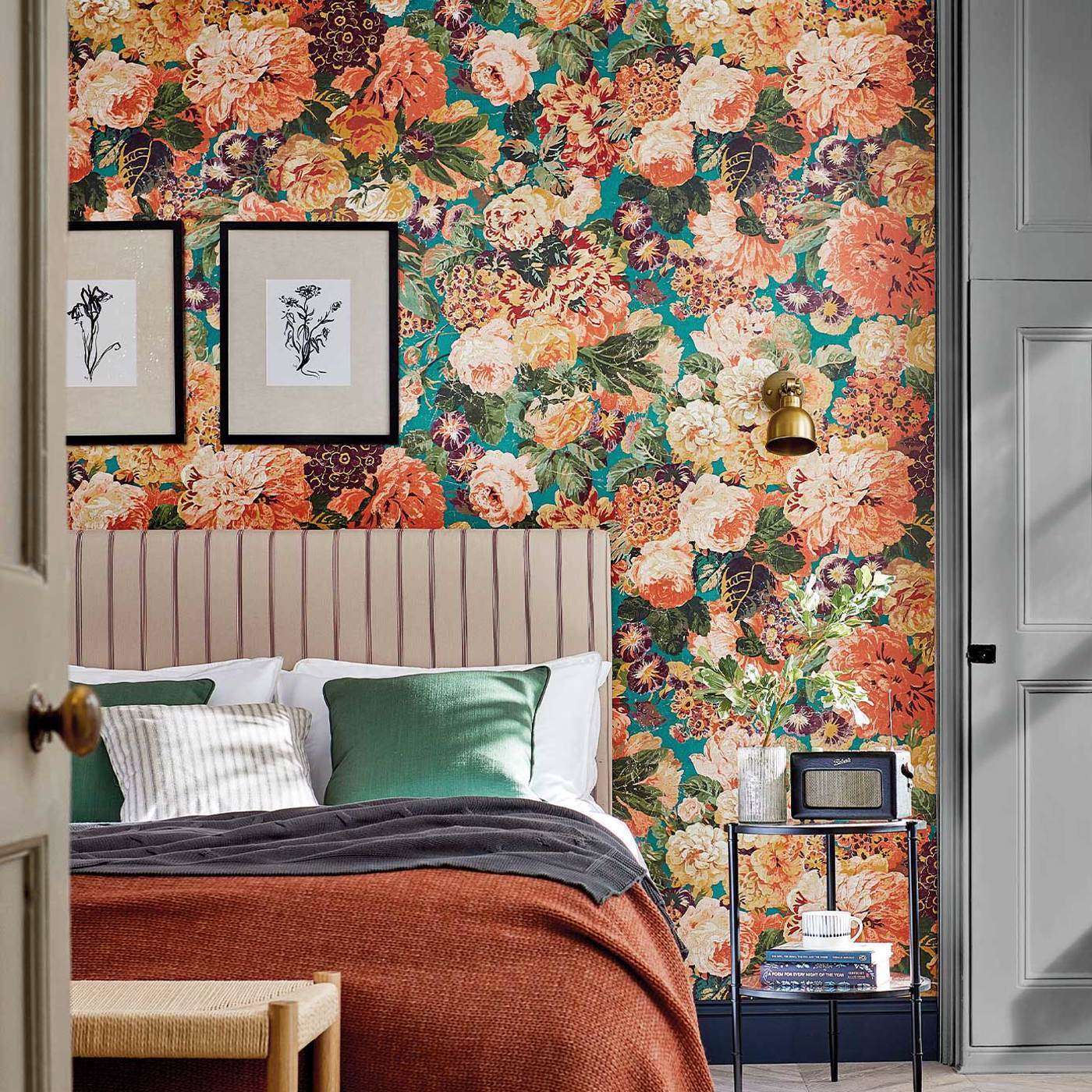 Very Rose and Peony-behang-Tapete-Sanderson-Selected Wallpapers