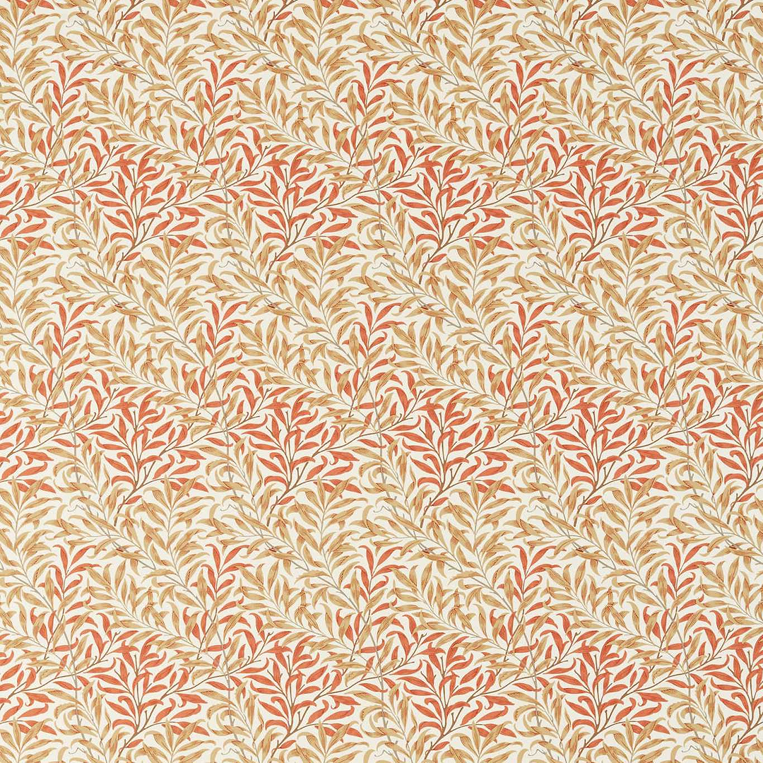Willow Boughs stof-Fabric-Tapete-Morris & Co-Russet/Ochre-Meter (M1)-226895-Selected Wallpapers