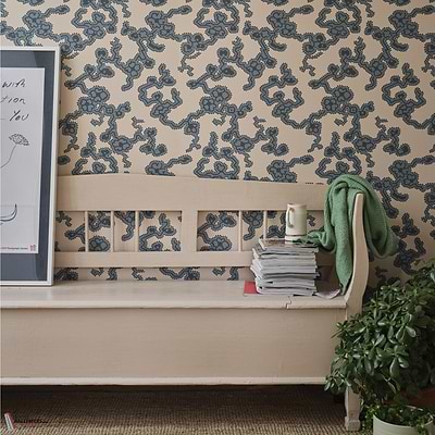 Adelaide behang-Farrow & Ball-wallpaper-tapete-Selected-Wallpapers-Interiors