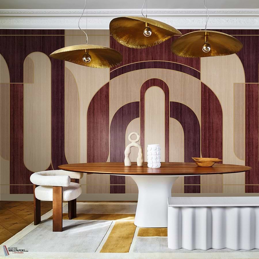 Alcoves behang-Casamance-Selected Wallpapers-Interiors