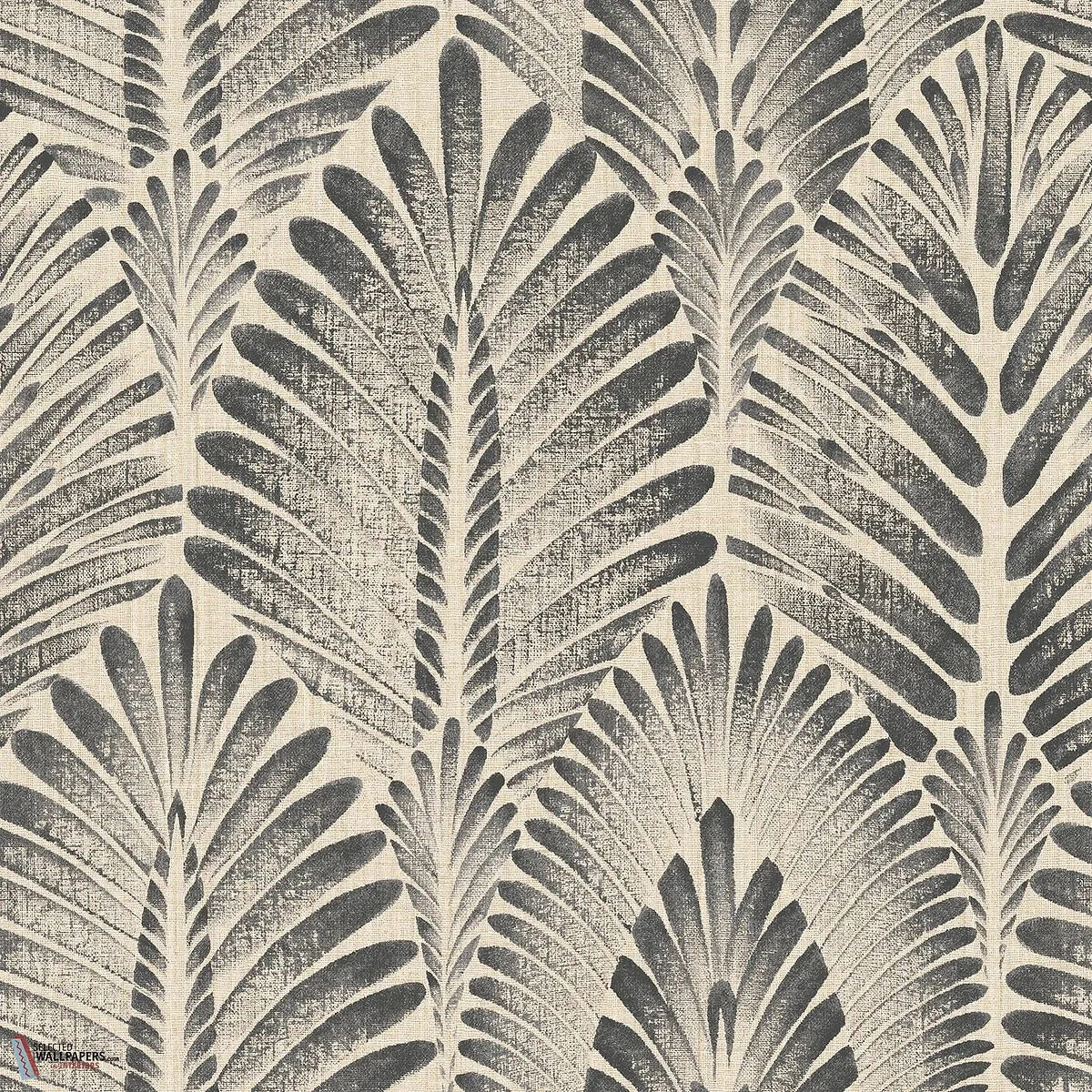Alisio behang-Casamance-Sable/Anthracite-Rol-Selected Wallpapers-Interiors