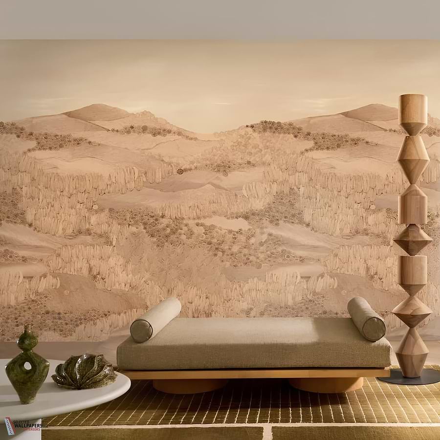 Almeria behang-Casamance-Selected Wallpapers-Interiors