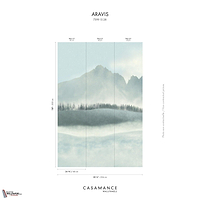 Aravis behang-Casamance-Selected Wallpapers-Interiors