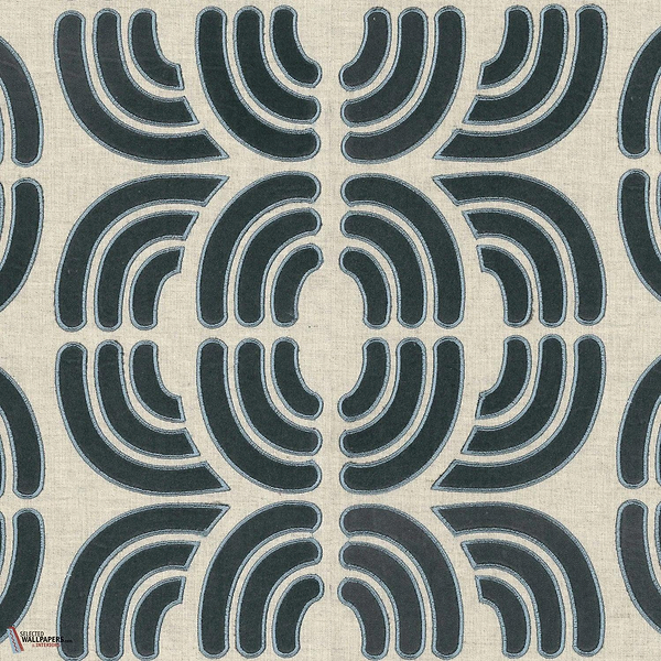 Ares behang-Casamance-Anthracite Craie-Meter (M1)-Selected Wallpapers-Interiors