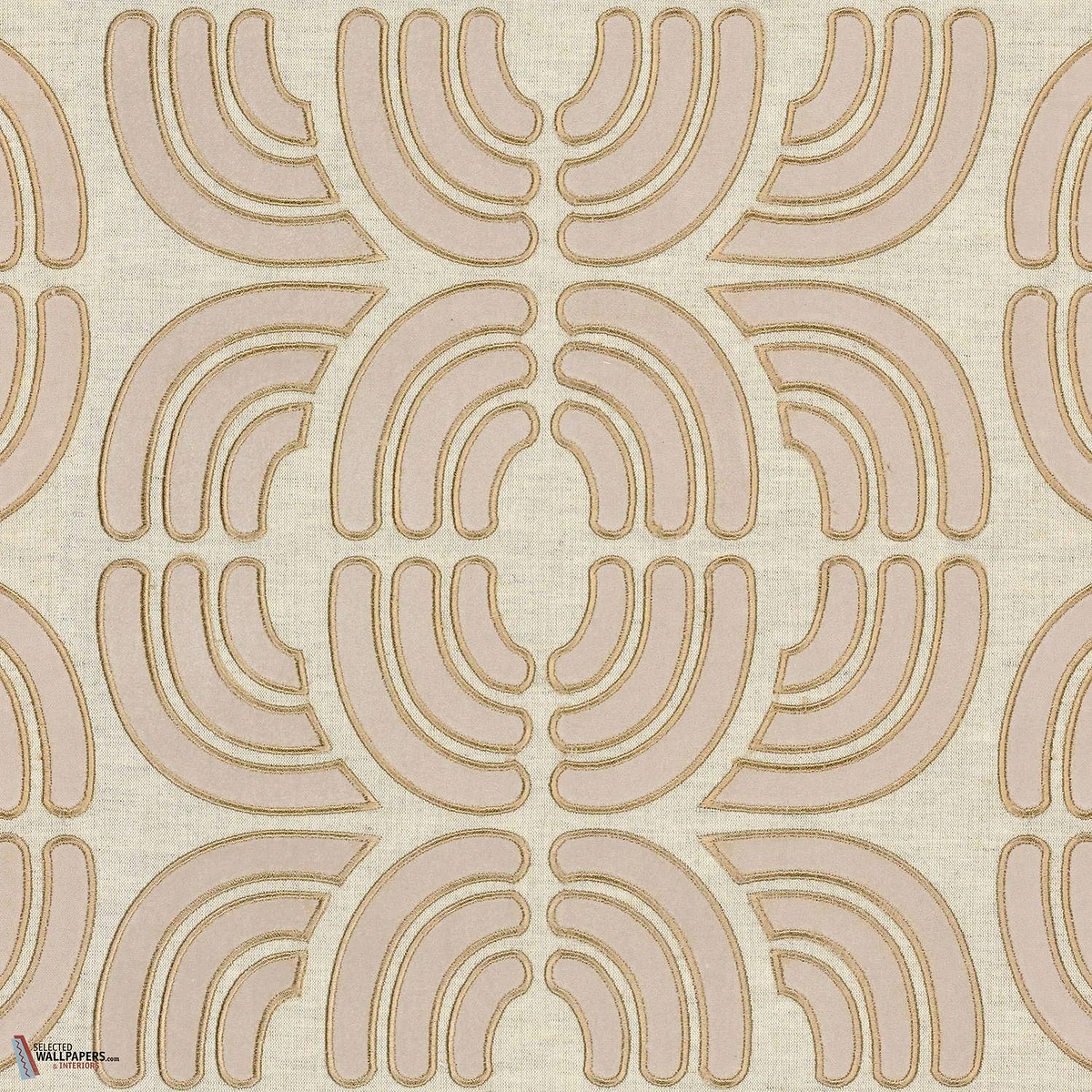 Ares behang-Casamance-Beige Craie-Meter (M1)-Selected Wallpapers-Interiors