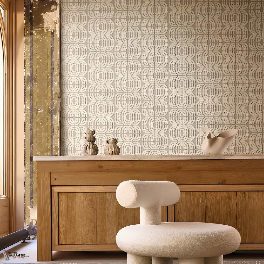 Ares behang-Casamance-Selected Wallpapers-Interiors
