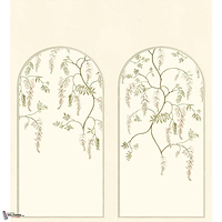 Arezzo behang-Casamance-Ivoire/Kaki - Arches-Set-Selected Wallpapers-Interiors