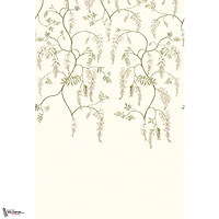 Arezzo behang-Casamance-Ivoire/Kaki-Set-Selected Wallpapers-Interiors