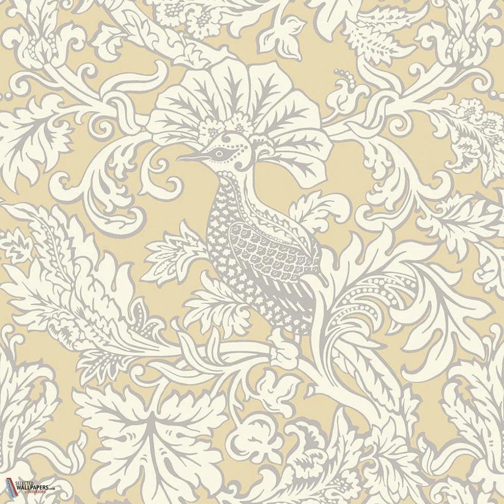 Balabina behang-Cole & Son-White on yellow-Rol-Selected Wallpapers-Interiors