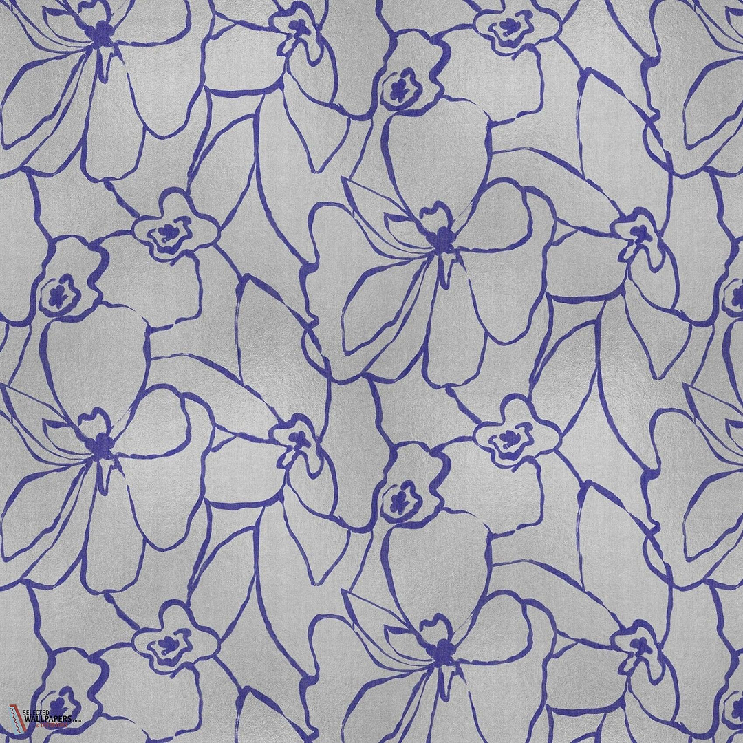 Blooming behang-Coordonne-Silver-Metallics-M2-Selected Wallpapers-Interiors