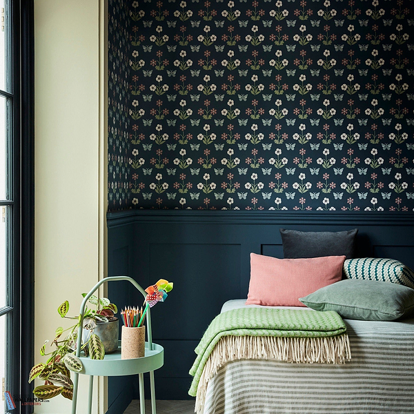 Burges Butterfly-Little Greene-wallpaper-behang-Tapete-wallpaper-Selected Wallpapers