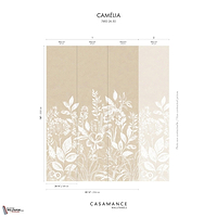 Camelia behang-Casamance-Selected Wallpapers-Interiors