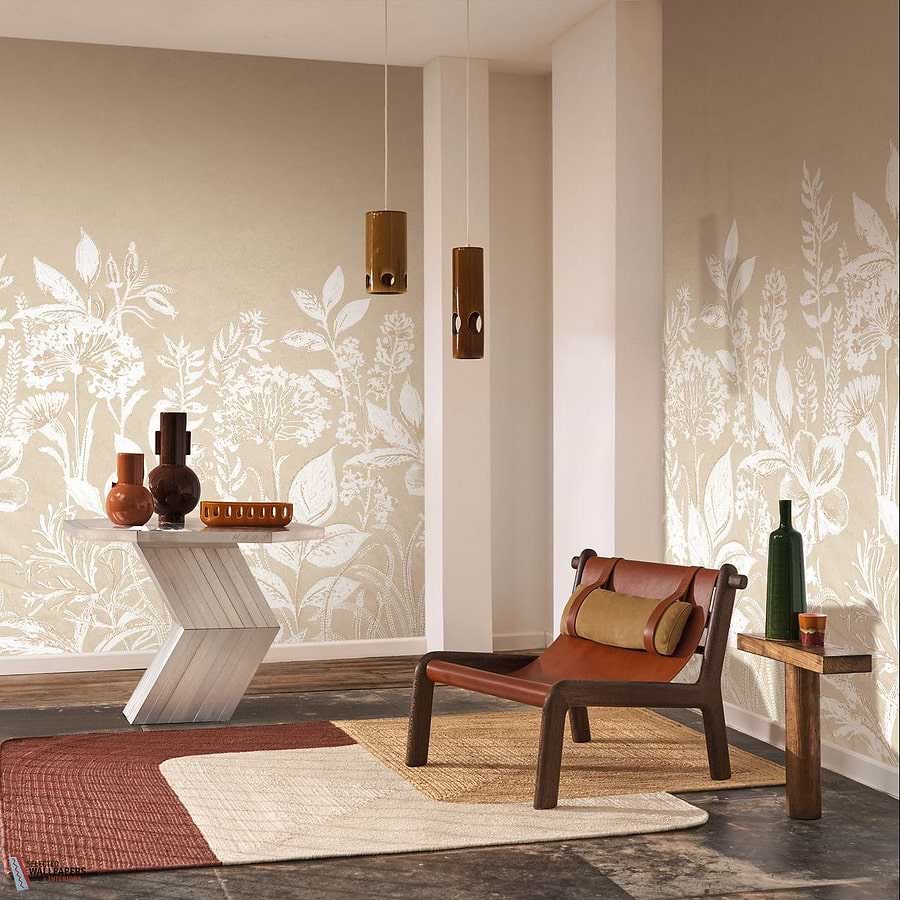Camelia behang-Casamance-Selected Wallpapers-Interiors
