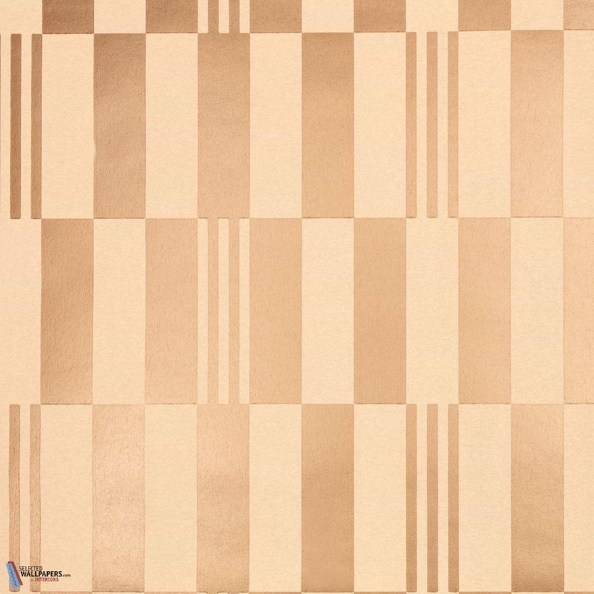 Checkerboard Metallic Wallcovering-Kirkby Design-behang-Tapete-wallpaper-Rose Gold-Rol-Selected Wallpapers